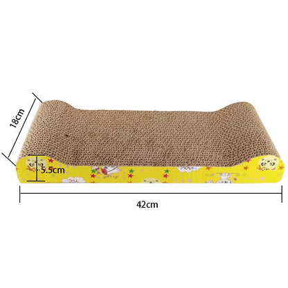 Cat Toys Cat Scraper Sharpening Claw Cardboard Corrugated Board Scratch-Resistant Cat Scratch Board Cat Toy Sofa Cushion Bed